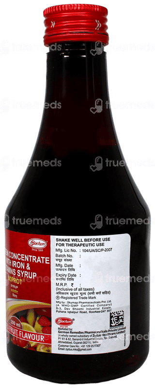 Bioprot Mixed Fruit Flavour Syrup 200Ml